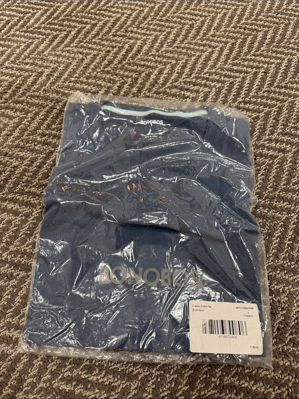Bonobos Navy Short Sleeve Logo Tee